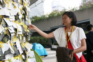 Wong supports Umbrella Movement.