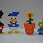 Disney cartoon figures made by Lego bricks by Ray Kwan