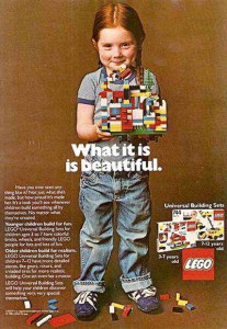 Lego's 1981 ad (source: internet)