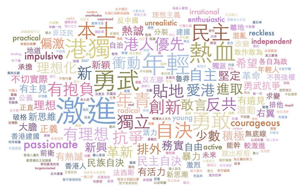 Respondents were asked to use three words to describe localists. These are the words they used.