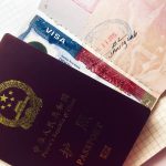 Passport and student visa of a Chinese student studying in the U.S_